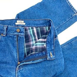 L.L. Bean Vtg Flannel Lined Jean 10